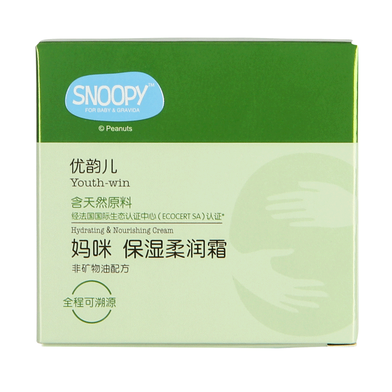 SNOOPY媽咪保濕柔潤霜正面